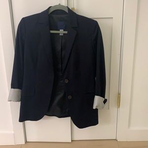 J Crew Navy Blazer Size 0